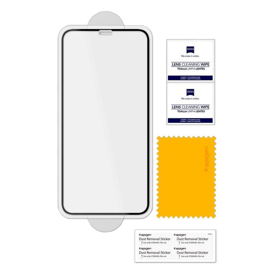 Загартоване захисне скло SPIGEN для iPhone 11 Pro / Xs / X, Full Cover