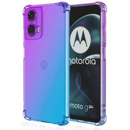 Чохол для Motorola Moto G24 / G24 Power / G04, Gradient Dropproof, Фіолетовий / синій