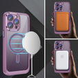 Чохол для iPhone 15 Pro Max, ERBORD Impact Guard, MagSafe, фіолетовий