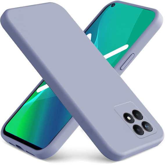 Чoхол до Realme 8i, Silicone Lite, лавандовий