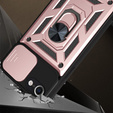 Броньований чохол для iPhone 16E, CamShield Slide, рожевий + Загартоване скло 9H