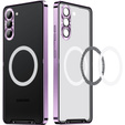 Захисний чохол для камери Samsung Galaxy S23 FE, CamShield MagSafe, прозорий / фіолетовий
