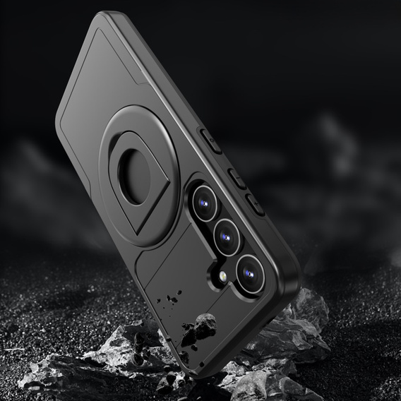 Чехол MagSafe для Samsung Galaxy S24, Military Magnet, чёрный
