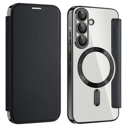Откидной чехол для Samsung Galaxy A26, RFID Wallet MagSafe CamShield, чёрный