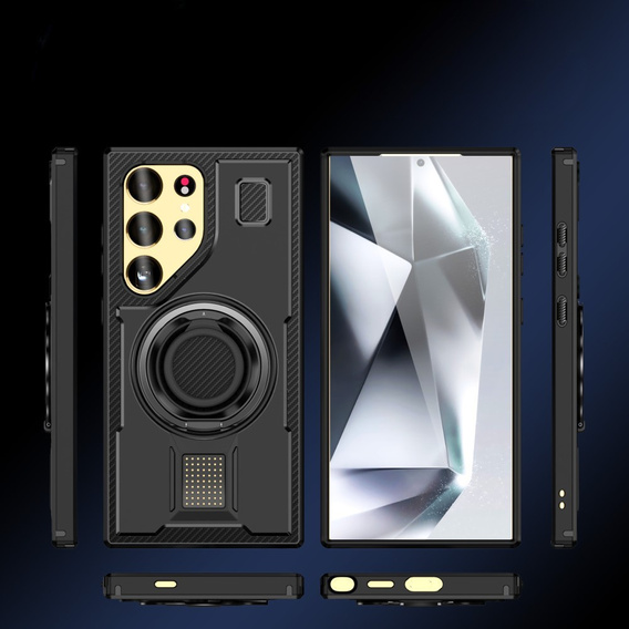 Чoхол до Samsung Galaxy S25 Ultra, Kickstand Ring, чорний