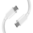 Мережевий зарядний пристрій XO CE12, USB-C, 20 Вт + USB-C - кабель блискавки, білий