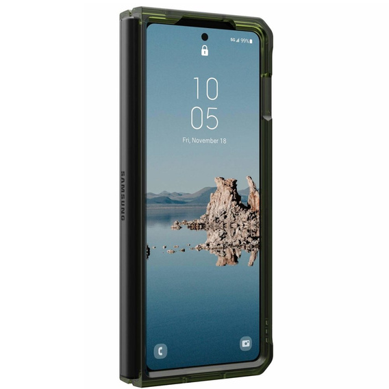 Чехол Urban Armor Gear до Galaxy Z Fold 5 5G, Plyo MagSafe, прозрачный / зеленый