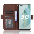 Футляр з клапаном для Honor Magic 5 Pro 5G, Card Slot, коричневий