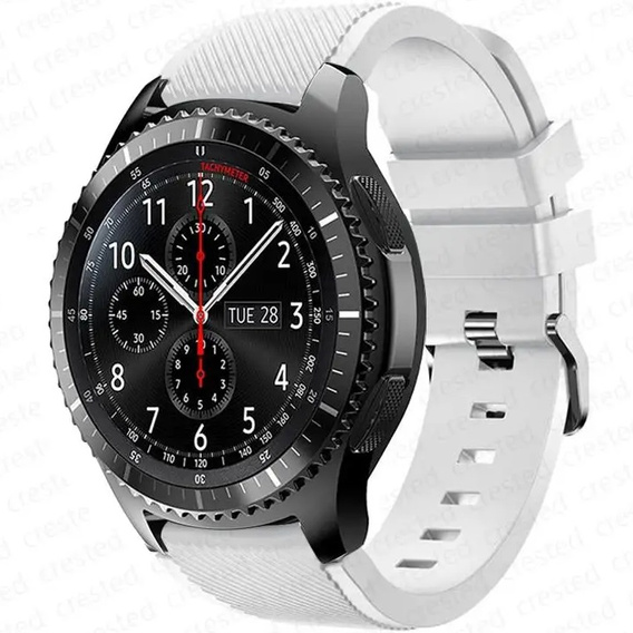 Силиконовый ремешок Twill Texture 22mm, White