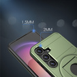 Чохол MagSafe для Samsung Galaxy S24, Military Magnet, зелений