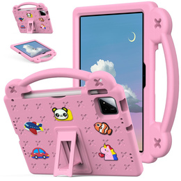 Дитячий чохол для планшета Xiaomi Pad 7 / 7 Pro, Cute Patterns, з підставкою, рожевий