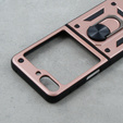 Бронированный Чехол до Samsung Galaxy Z Flip5 5G, Nox Case Ring, розовый rose gold
