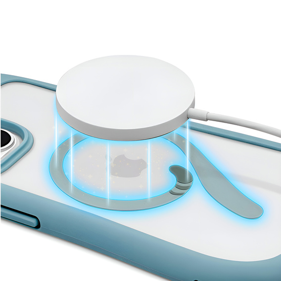 Чохол для iPhone 13 / iPhone 14, для MagSafe, Cute Cat, м'яти + захисне скло