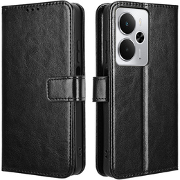 Футляр з клапаном для Realme 14 5G / Realme 14T 5G, Crazy Horse Wallet, чорний