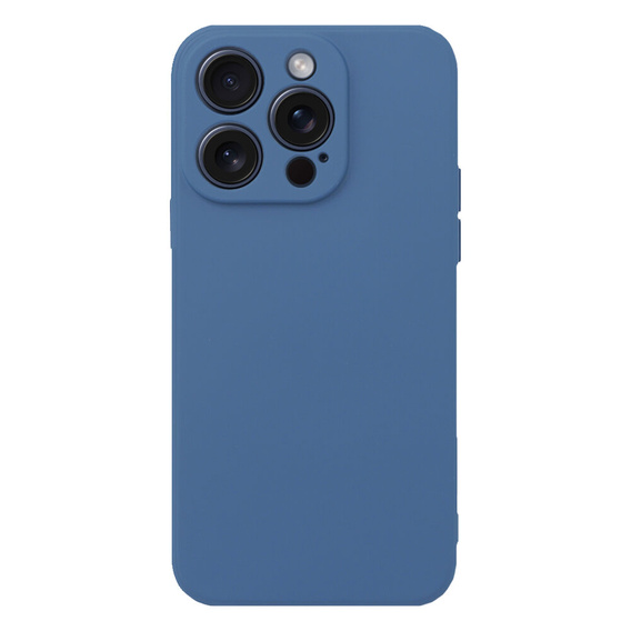 Чехол до iPhone 15 Pro, Silicone Lite, темно-синий