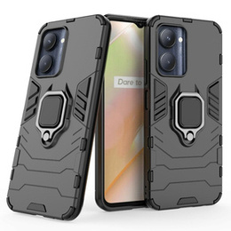 Чехол до Realme C33, Kickstand Ring, чёрный