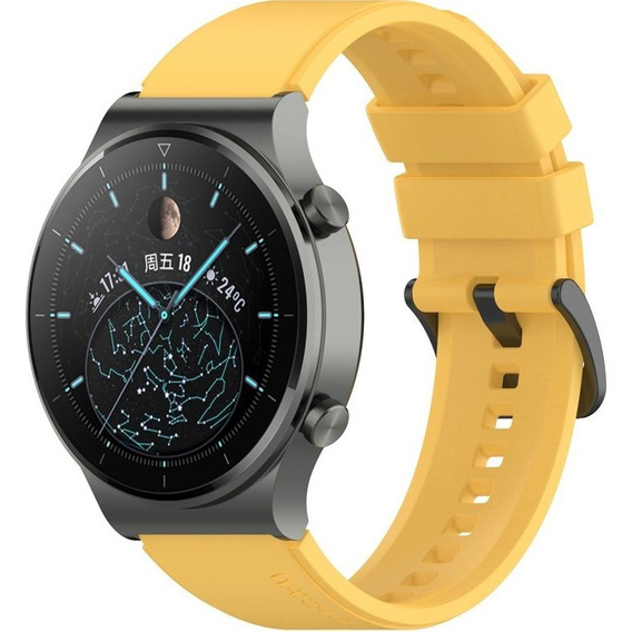 Силиконовый ремешок до Huawei Watch GT 2 Pro - Yellow