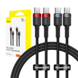 Baseus Cafule USB-C - USB-C 100W кабель 1м - комплект из 2 шт