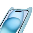 Чохол для iPhone 15, для MagSafe, Cute Cat, м'яти + захисне скло