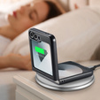 Чохол для Samsung Galaxy Z Flip7 FE / Z Flip6, CASE Litchi Leather, чорний