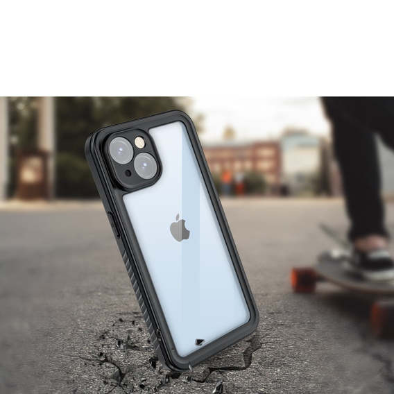 Водонепроницаемый чехол IP68 для iPhone 15, Redpepper, чёрный