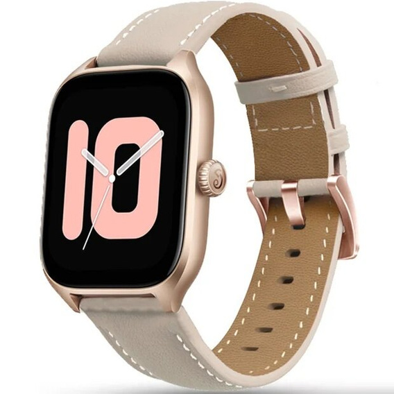 Кожаный ремешок для Samsung Galaxy Watch 42mm - Beige