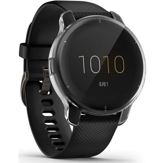 Чехол 2в1 с защитой экрана для часов Garmin Venu 2 Plus, Transparent