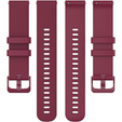 Силиконовый ремешок 18mm до Garmin Vivomove 3S / Vivoactive 4S, Wine Red