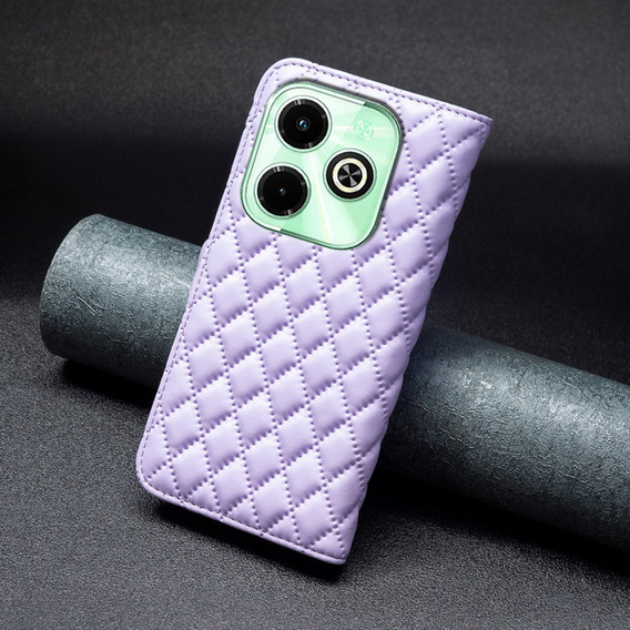 Чохол-книжка для Infinix Hot 40i, Wallet, BINFEN COLOR, фіолетовий