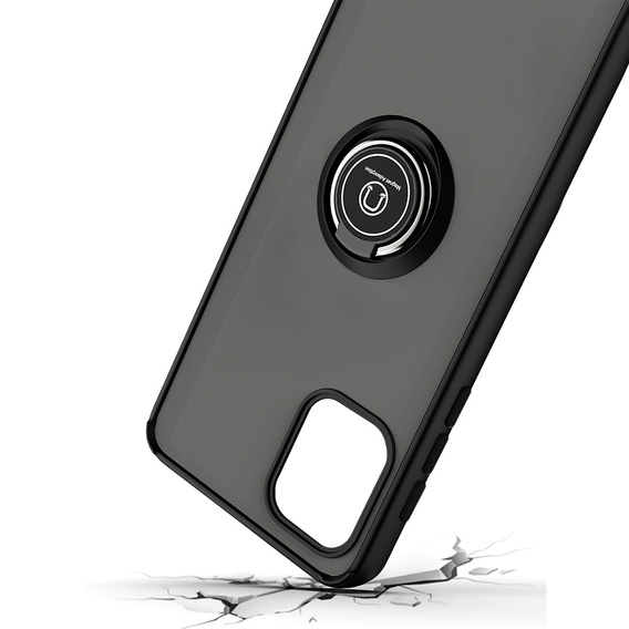 Чехол для Motorola Edge 20 Lite, Frosted Ring, синий