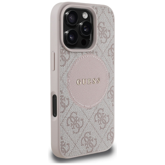 Чехол Guess 4G Circle с классическим логотипом, для MagSafe для iPhone 16 Pro Max