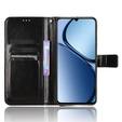 Футляр з клапаном для Realme C61, Crazy Horse Wallet, чорний