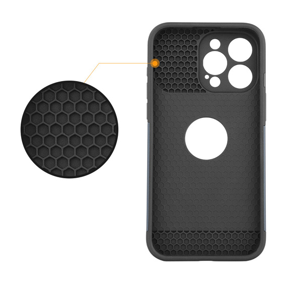 Чoхол до iPhone 15 Pro Max, ERBORD MagProtect Slide Camera, титановий синій