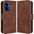 Откидной чехол для Oppo Reno 13F / Oppo Reno 13FS, Card Slot, коричневый