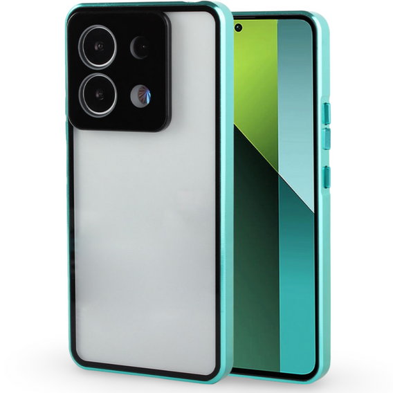 Чехол для Xiaomi Redmi Note 13 Pro 5G, Magnetic Dual Glass, зелёный