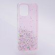 Чехол до Xiaomi Redmi 12, Glittery, розовый