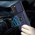 Чохол NOX Camera Slide Samsung Galaxy S21 FE, CamShield Slide, темно-синій