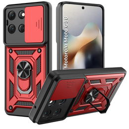 Бронированный чехол для Motorola Moto G56 5G, CamShield Slide, синий