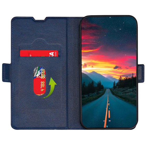Чохол-книжка для Motorola Moto G22, Magnetic Clasp, темно-синій 