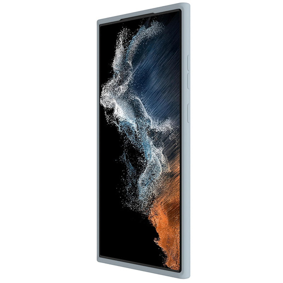 Чехол NILLKIN для Samsung Galaxy S23 Ultra, силиконовый чехол CamShield для MagSafe, синий
