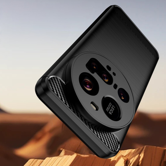 Чехол до Xiaomi 15 Ultra, Carbon, чёрный