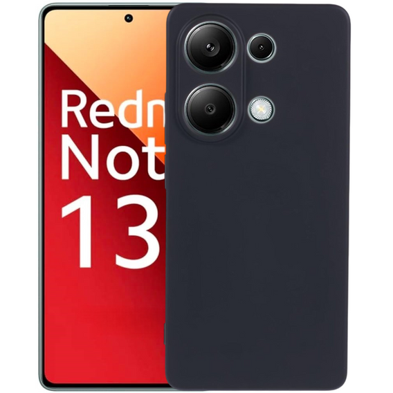 Чехол до Xiaomi Redmi Note 13 Pro 4G / Xiaomi Redmi Note 14S / Xiaomi Poco M6 Pro 4G, Silicone Lite, чёрный