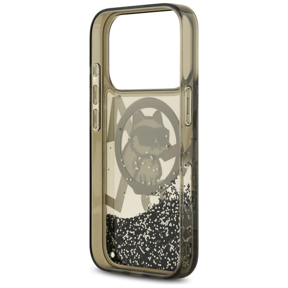 Чохол Karl Lagerfeld Liquid Glitter Choupette MagSafe для iPhone 17 Pro Max