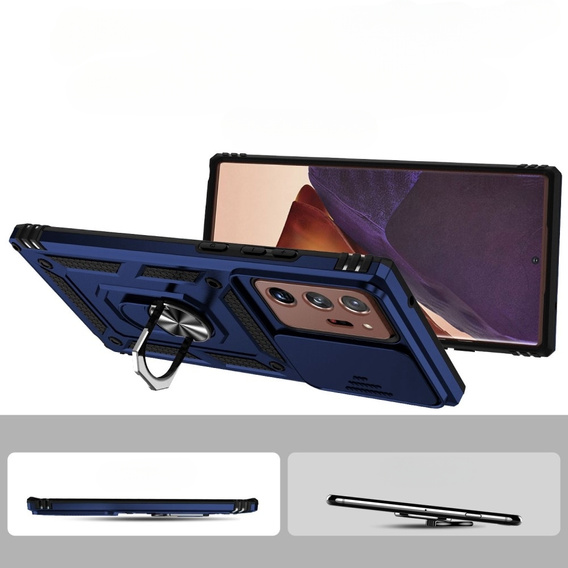 Чехол NOX Camera Slide Samsung Galaxy Note 20 Ultra, CamShield Slide, синий