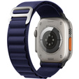 Нейлоновый ремешок для Apple Watch 1/2/3/4/5/6/7/8/SE/ULTRA 42/44/45/49 мм, темно-синий