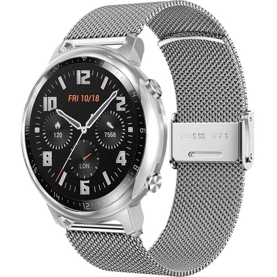 Металический браслет с чехлом для часов Huawei Watch GT 2 42mm, Silver