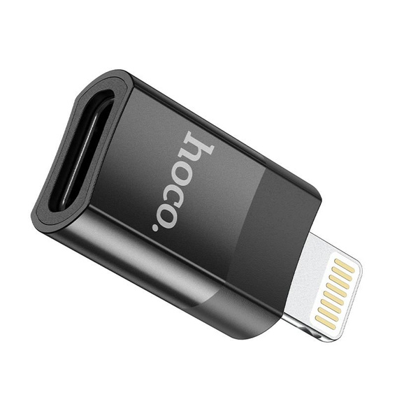 Адептер HOCO - USB-C TYPE-C на Lightning, Black