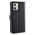 Откидной чехол для Motorola Moto G54 5G, Wallet Zipper Pocket, чёрный