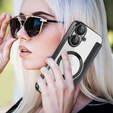 Откидной чехол для iPhone 16, RFID Wallet MagSafe CamShield, чёрный