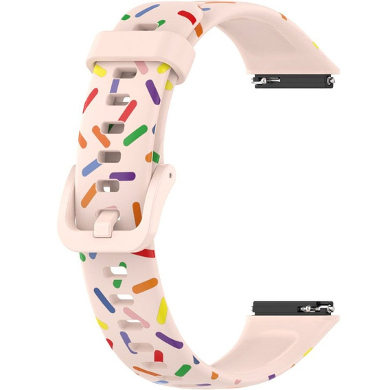 Силиконовый ремешок для Huawei Band 7, Pink / Colorful